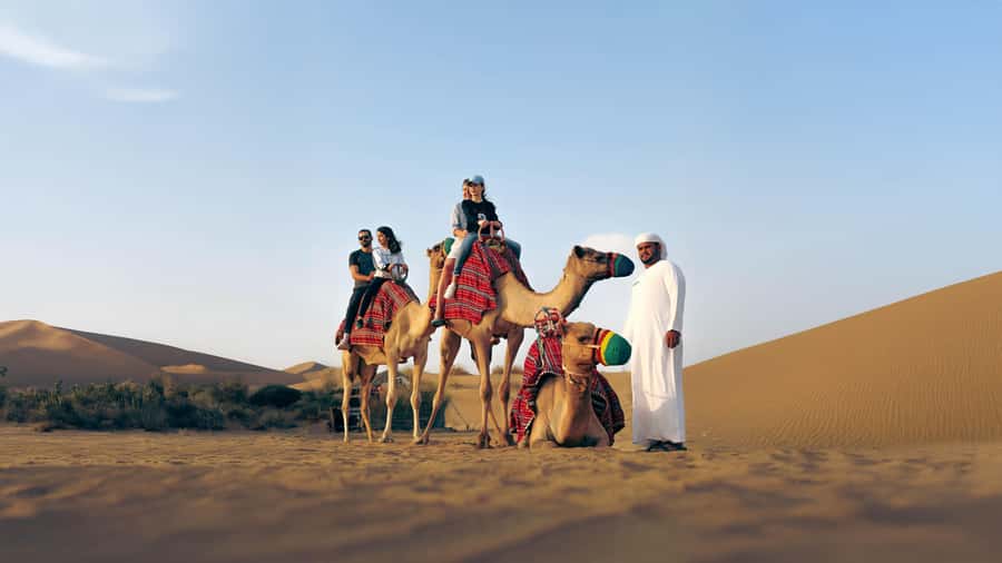 Dubai: Heritage Camel Desert Safari with Traditional Dinner - Leaving Dubai for an older desert