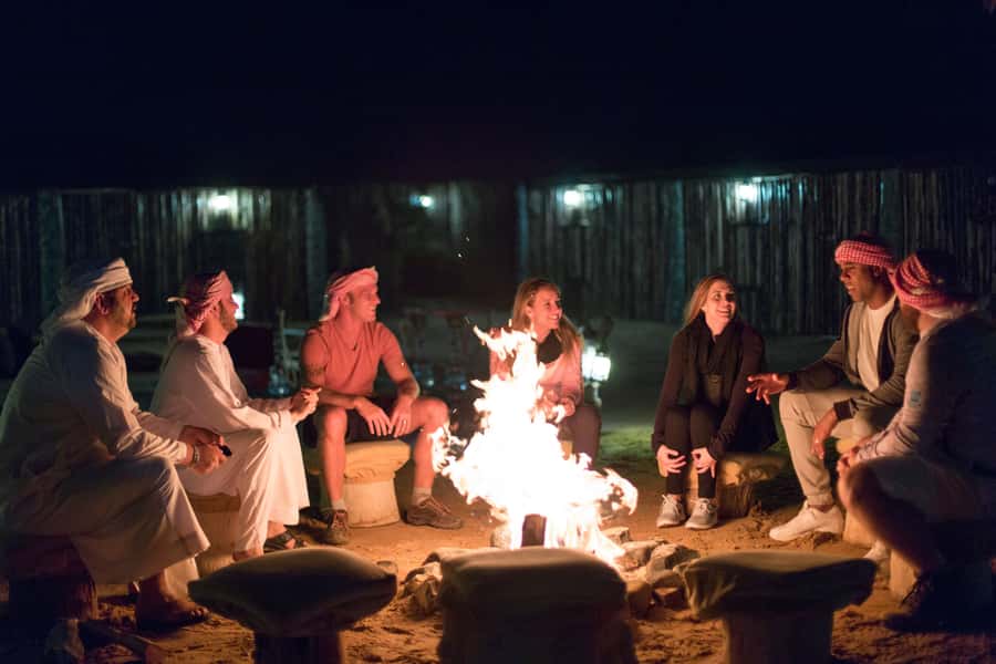 Dubai: Heritage Desert Safari wtih Overnight and Breakfast - Bedouin customs at a private desert camp