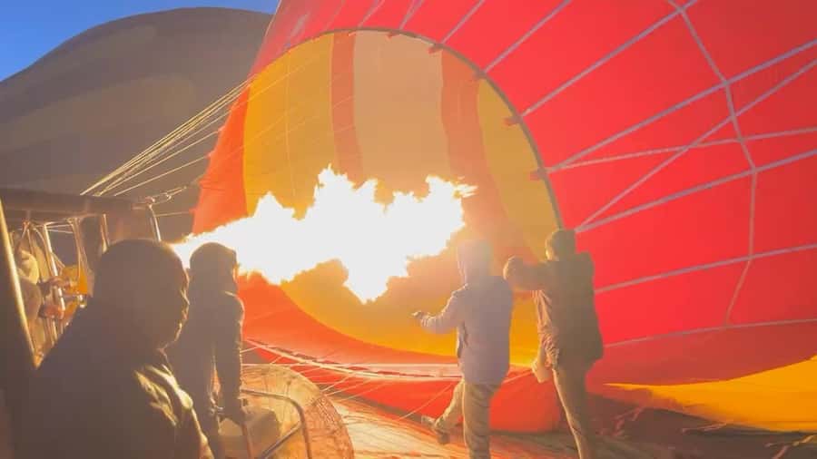 Dubai: Hot Air Balloon with Camel, ATV, & Horse Ride Options - The balloon flight and the view over Margham