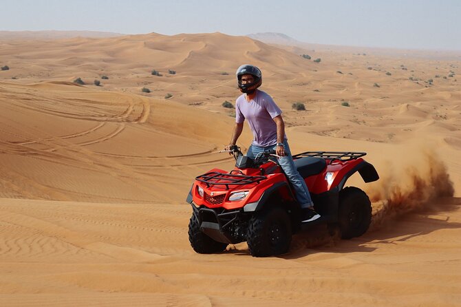 Dubai: Jeep Desert Safari, Camel Ride, and Quad Bike Tour - The ride from Dubai to the red dunes