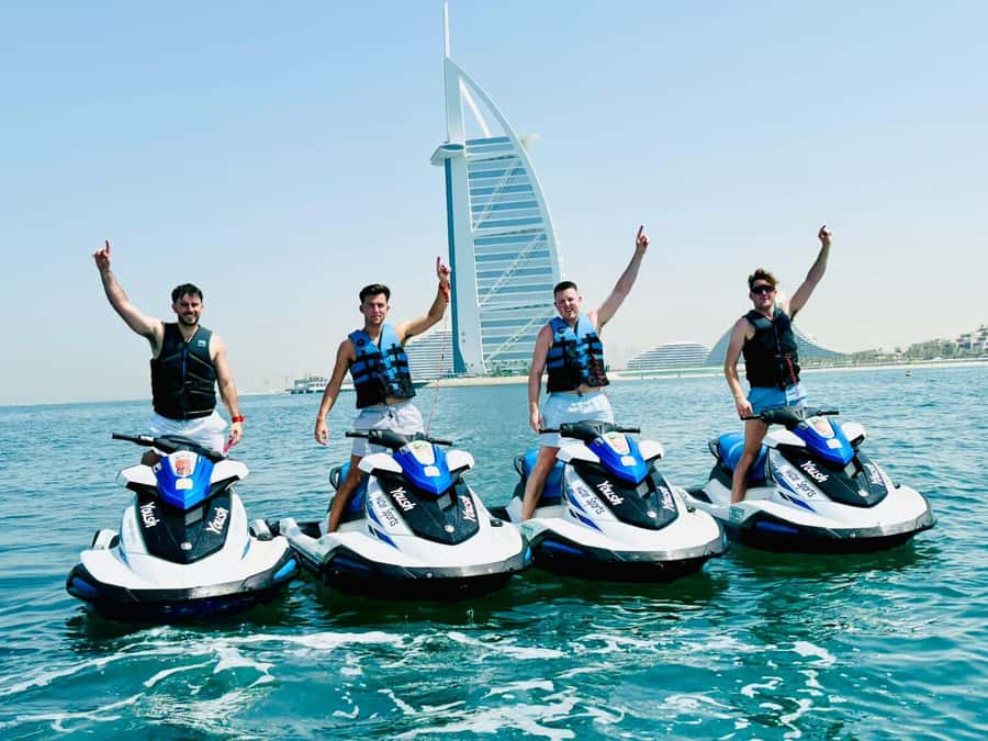 Dubai: Jet Ski 30Min & 30Min Jet Car Burj Al Arab Adventure - Who will enjoy this combination most