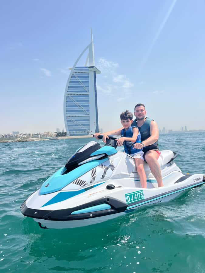 Dubai Jet Ski & Chill? More Like Jet Ski & Thrill! + Coffee - Palm Jumeirah and Atlantis from the water