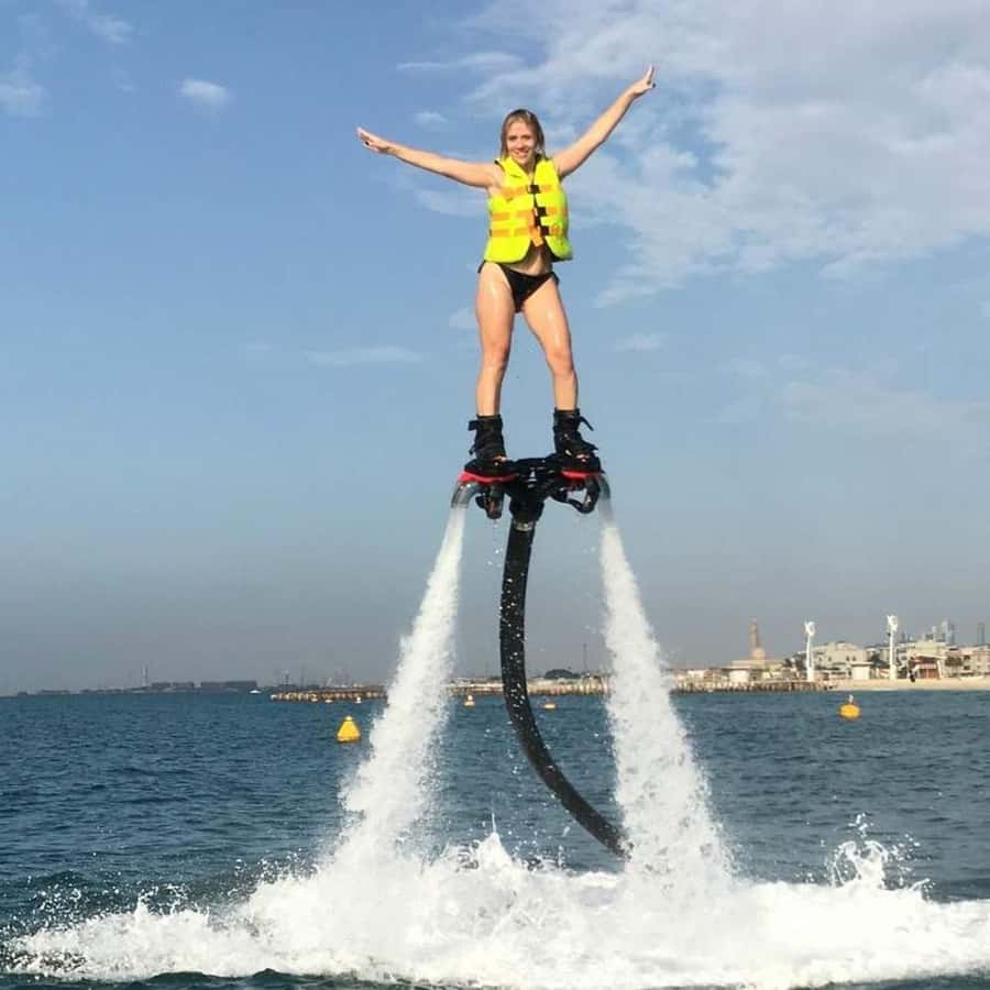 Dubai: Jet ski & Flyboard in Dubai Free Ice Cream - Jet skiing beside Dubai’s famous coast