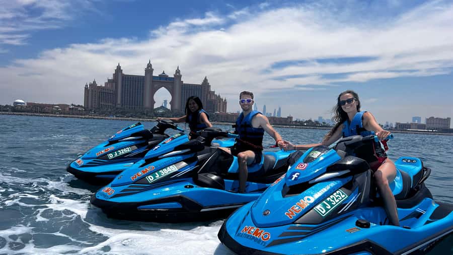 Dubai: Jet Ski to Atlantis with Videos, Photos and Ice Cream - Starting at Umm Suqeim Fishing Harbour