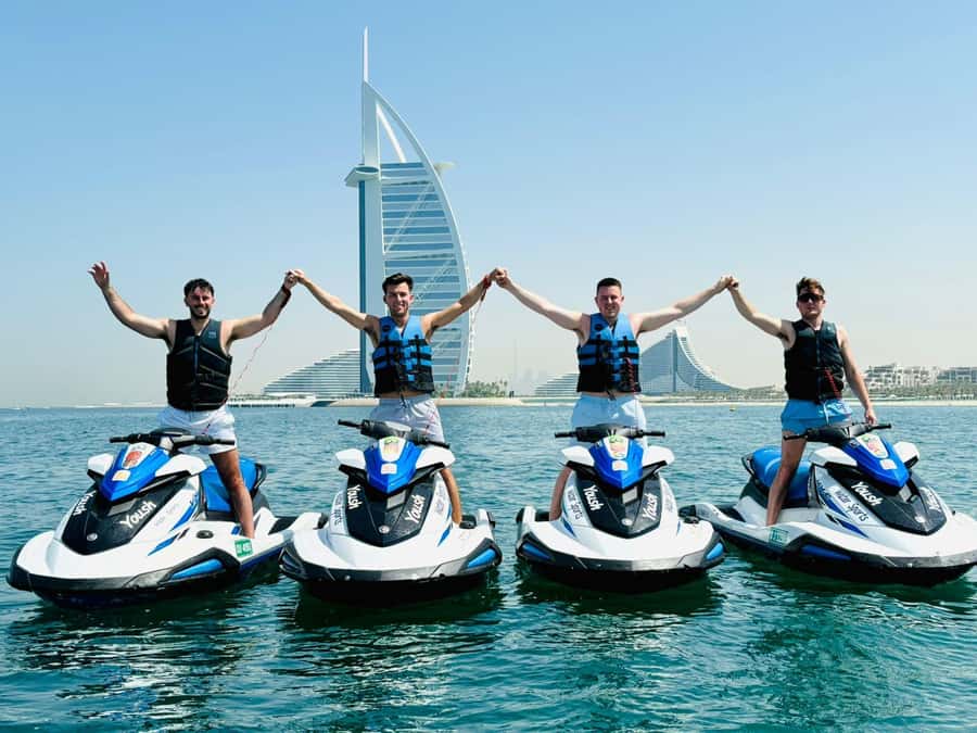 Dubai: Jet Ski Tour of Burj Al Arab & Atlantis the Palm - Jumeirah Beach Hotel and the coast between landmarks