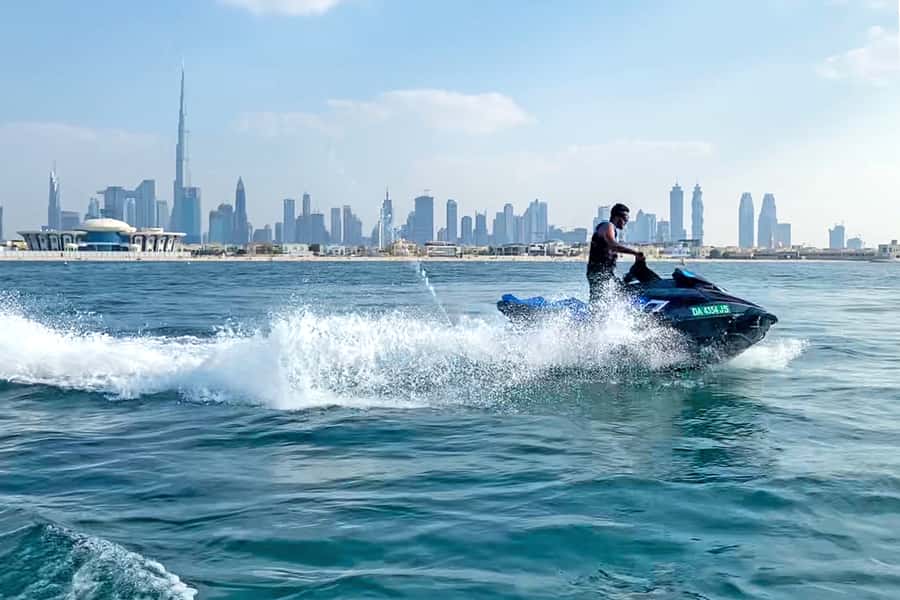 Dubai: Jetski Ride up to 2 People with Photos & Refreshments - Thirty minutes on a supercharged WaveRunner