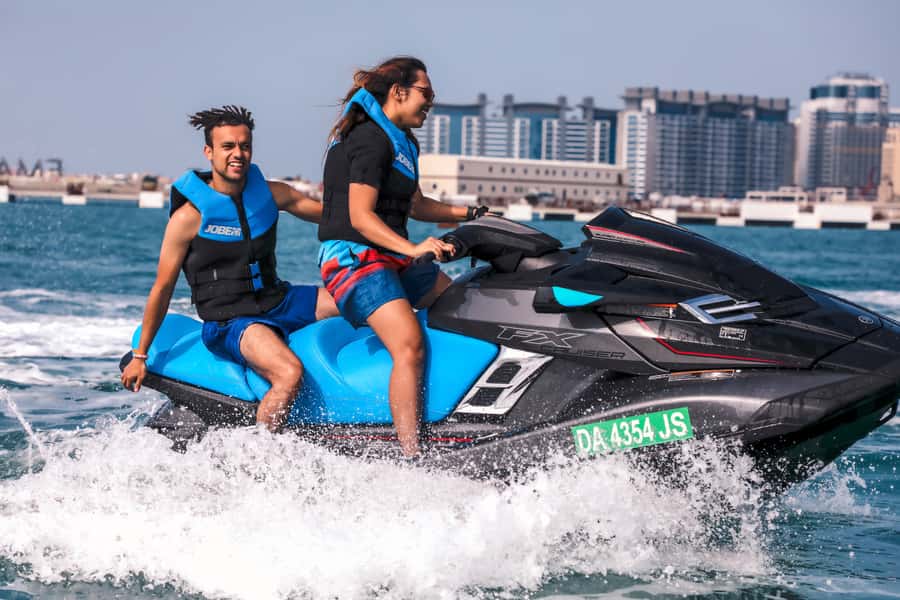 Dubai: Jetski Ride up to 2 People with Photos & Refreshments - Is $73 for two good value?