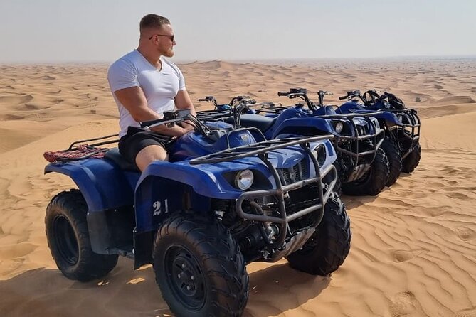 Dubai Long Self-Drive Quadbike with Camel and Falcon - Camel time and the falcon photo