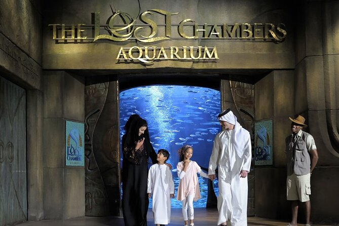 Dubai Lost Chambers Aquarium Admission E-Ticket - Walking into Atlantis The Palm