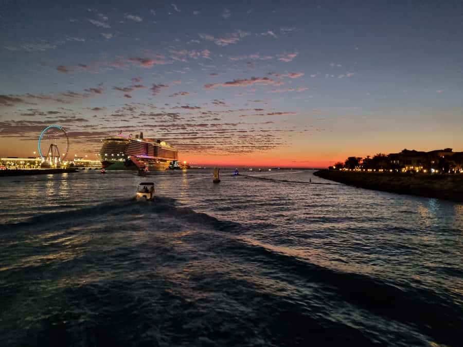 Dubai: Luxury Sightseeing Cruise with Food and Drinks - Cruising Around Palm Jumeirah