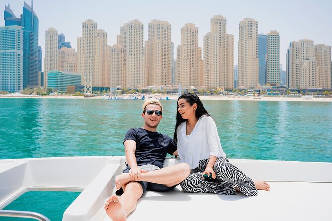 Dubai Marina 1hr Yacht tour with Drinks - The view toward Dubai Harbour