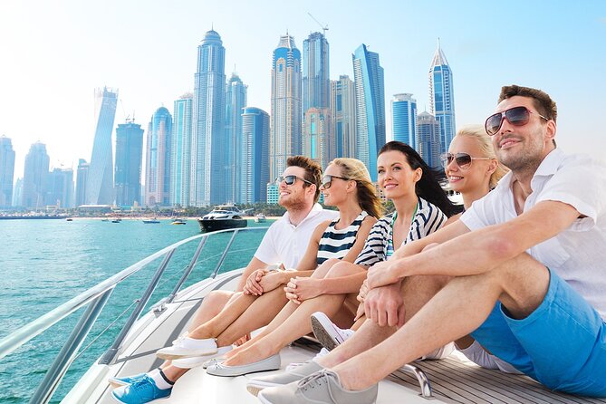 Dubai Marina 2 Hour Sunset Yacht Tour with Alcoholic Drinks - Ain Dubai and Bluewaters Island