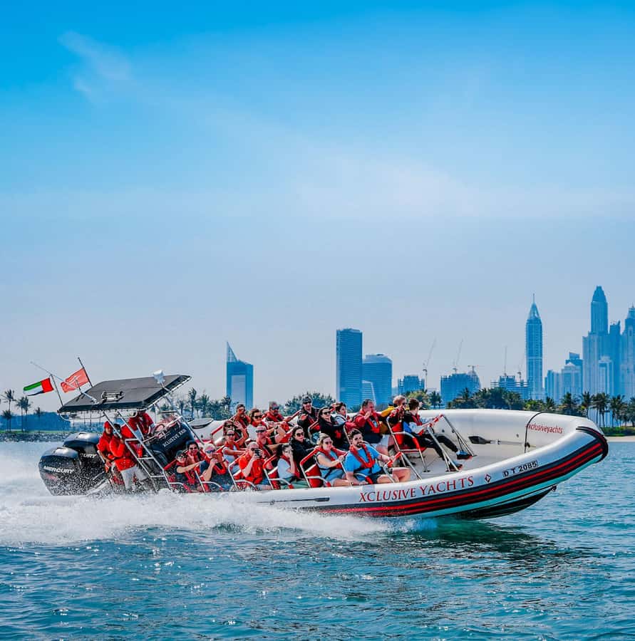 Dubai: Marina, Atlantis, Palm & Burj Al Arab Speedboat Tour - A quick ride from Marina towers to open water