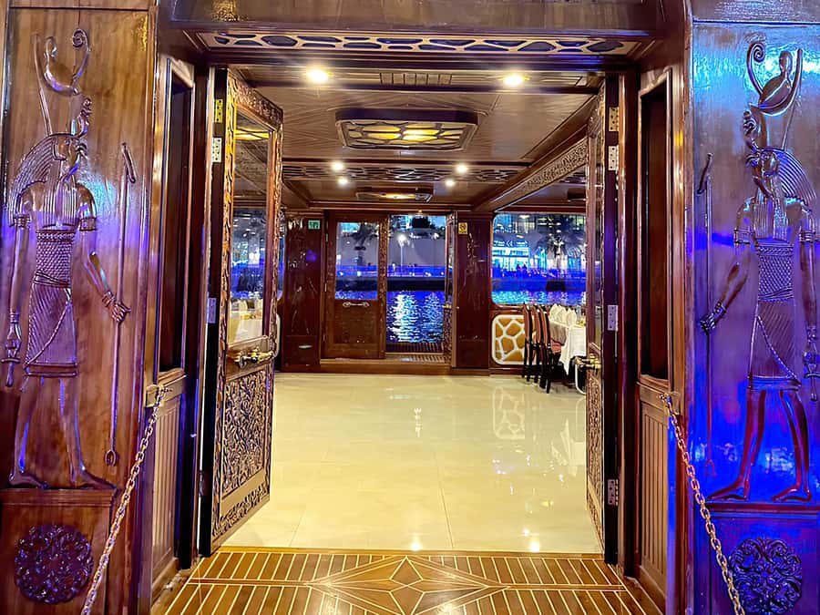 Dubai Marina: Dinner Cruise in a Traditional Boat - Dinner from butter chicken to desserts