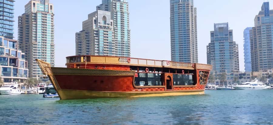 Dubai Marina: Dinner Cruise in a Traditional Boat - Choosing between standard and VIP seating