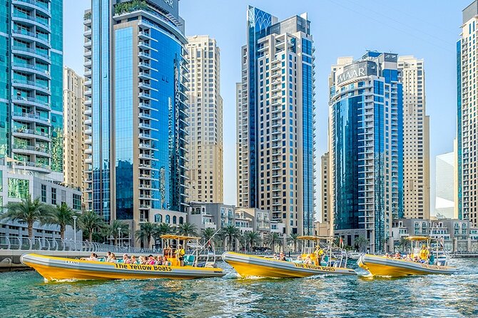 Dubai Marina Guided Sightseeing High-Speed Boat Tour - Palm Jumeirah and the Atlantis photo stop