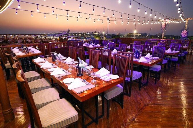 Dubai Marina Luxurious Dhow Cruise Dinner International Buffet - Arabic coffee, dates, and a fragrant welcome