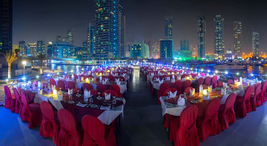 Dubai: Marina Luxury Dhow Dinner Cruise - A Traditional Dhow Among Dubai’s Glass Towers