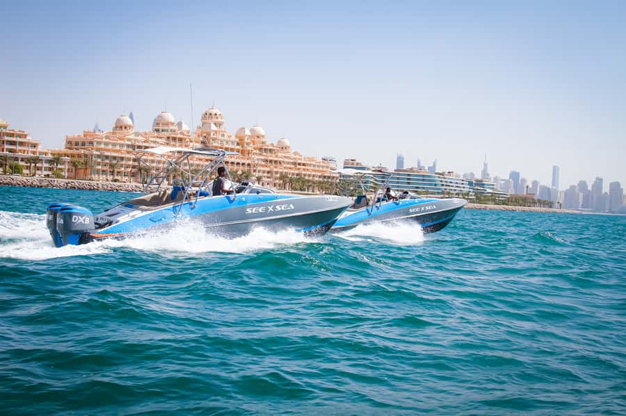Dubai: Marina Private Boat Tour & Palm Jumeirah Sightseeing - The 100-minute option and Atlantis the Palm