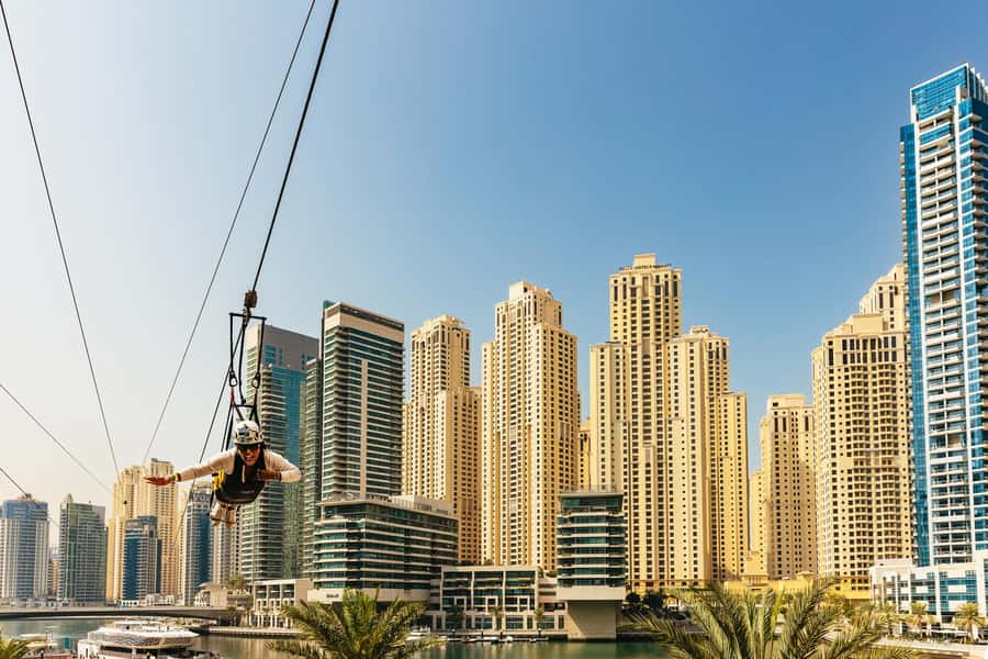 Dubai: Marina Ziplining with Photos, Video and Meal - Practical timing advice for a smoother visit