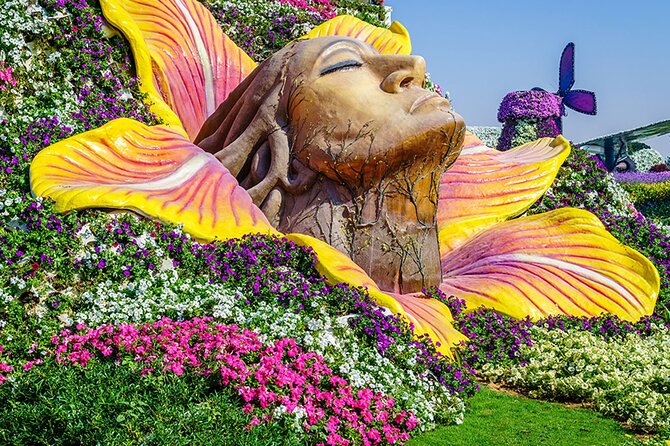 Dubai Miracle Garden Ticket with Transfer - Entering a garden made for giant photographs