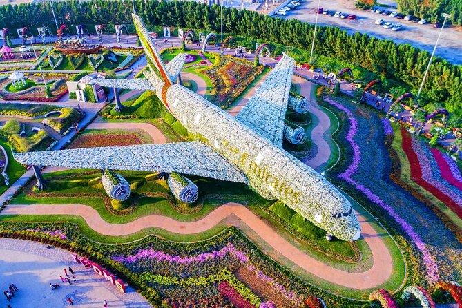 Dubai Miracle Garden Ticket with Transfer - The Smurf Village and family appeal