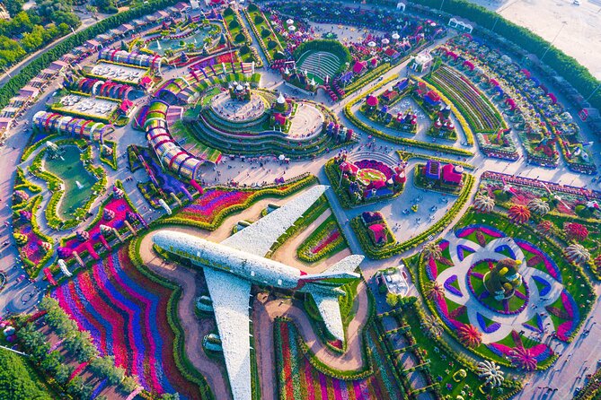 Dubai Miracle Garden Ticket with Transfer - Rest areas, snacks, and time inside