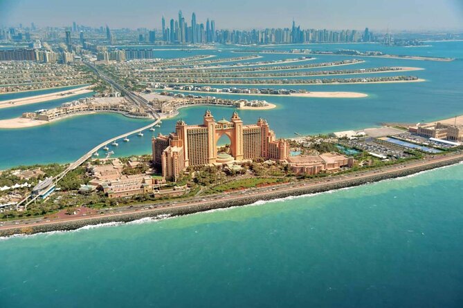 Dubai Modern City Tour with Mono Rail - Palm Jumeirah: seeing the man-made island from above the road