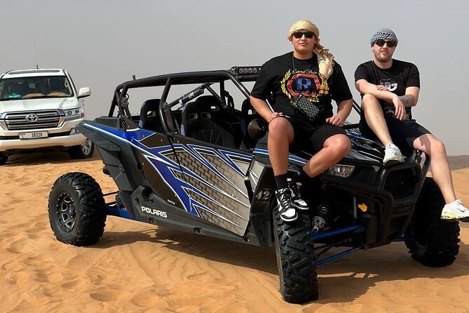 Dubai Morning 4 Seater Buggy Tour Sand Boarding & Camel ride - Starting with the guided four-seat buggy ride
