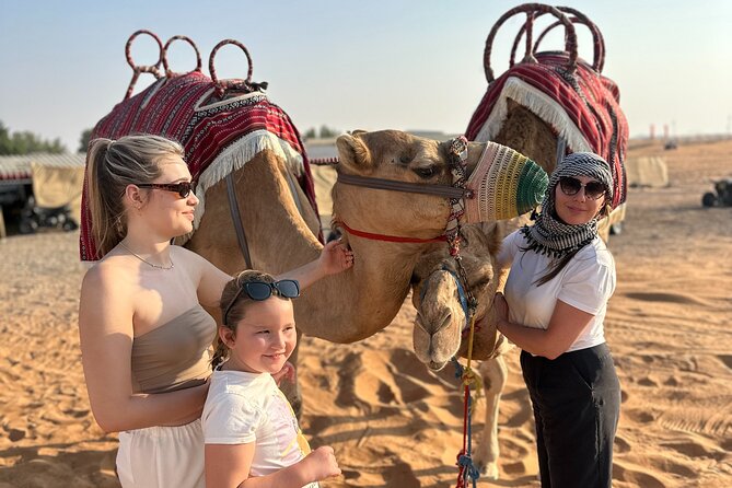 Dubai Morning 4 Seater Buggy Tour Sand Boarding & Camel ride - Camel riding brings in the traditional side