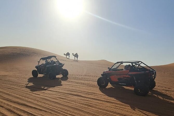 Dubai Morning Buggy Dunes Safari with Sandboarding & Camel Ride - Comfort, clothing, and what to eat before pickup