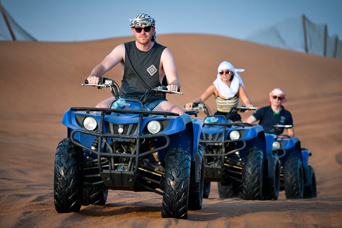 Dubai Morning Desert Safari with Quad Biking & More Activities - Hotel pickup in a shared 4x4