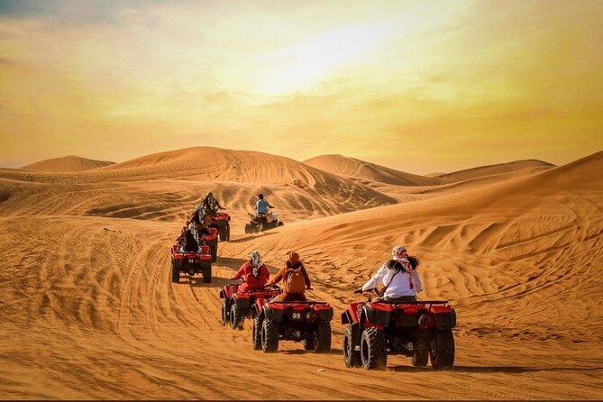 Dubai: Morning Quad bike & Safari Adventure , Sandboarding, camel - Key points to know before you book