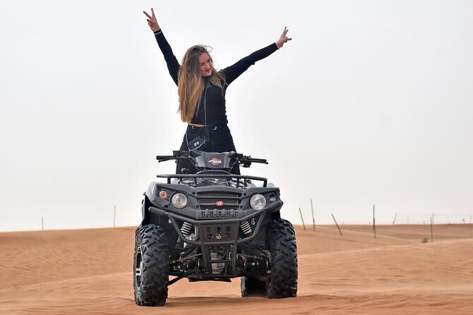 Dubai: Morning Quad bike & Safari Adventure , Sandboarding, camel - Leaving Dubai for the Lahbab dunes