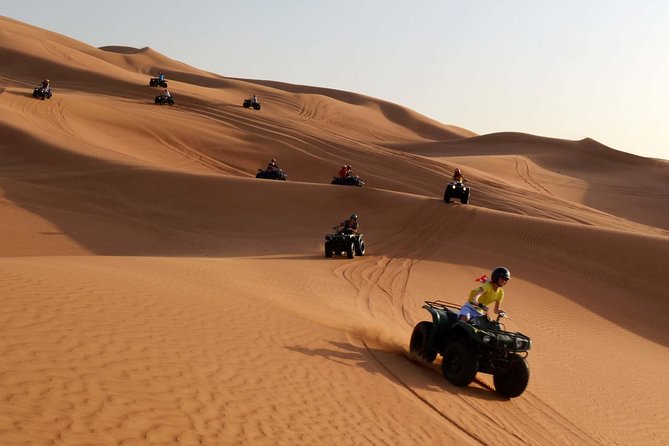 Dubai Morning Quad Bike with Sandboarding and Camel Ride - Key points to know before booking
