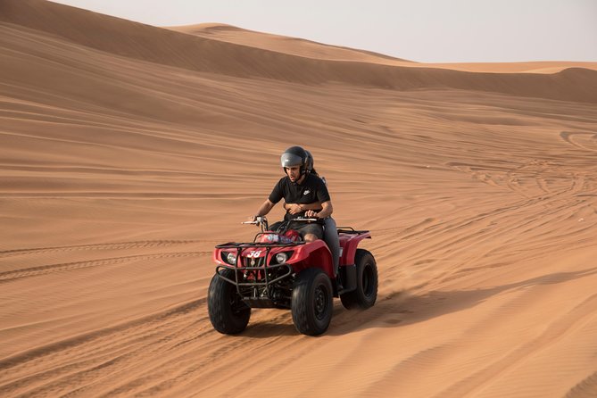 Dubai Morning Quad Bike with Sandboarding and Camel Ride - Getting ready at the quad bike center
