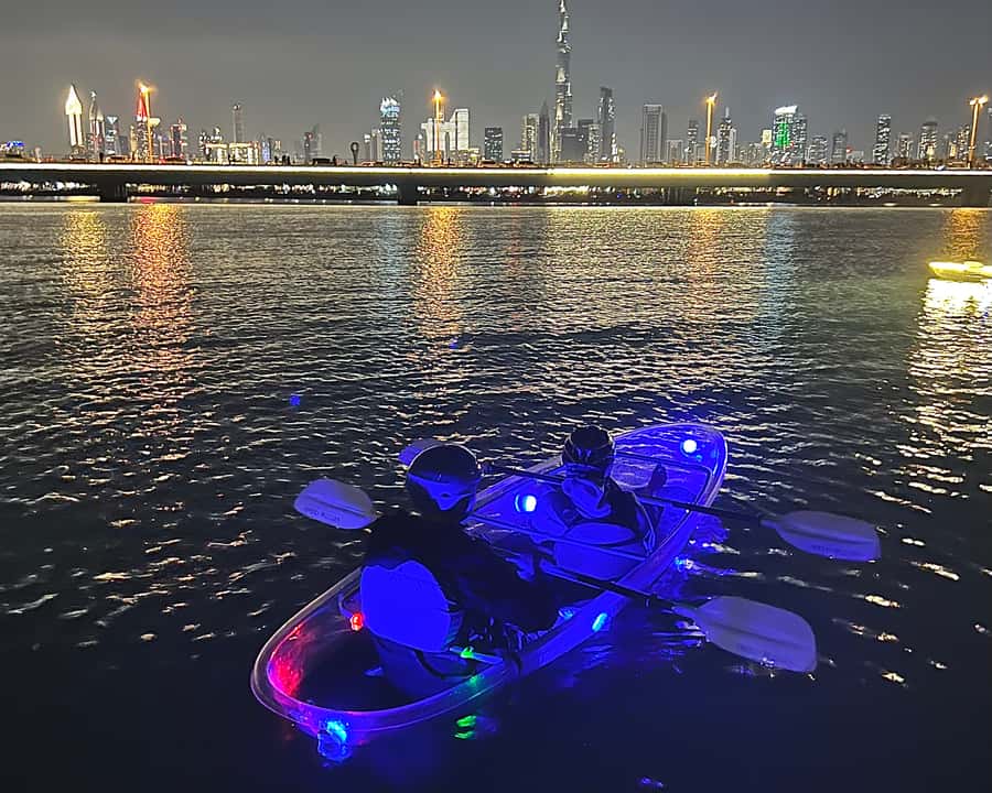 Dubai: Night Kayaking Tour - Starting at Crystal Clear Watersports