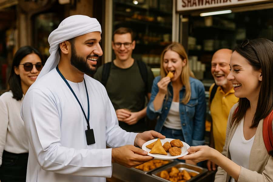 Dubai: Old Town Walking Tour with Abra Cruise & Street Food - Starting at Al Seef, where old Dubai meets the creek