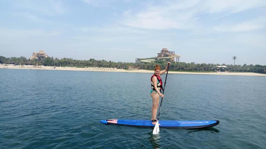 Dubai: Palm Jumeirah Paddle Boarding Tour - Meeting your guide by the hotel jetty