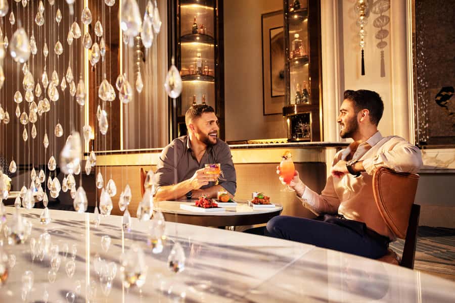 Dubai: Plato's Afternoon Tea in Atlantis the Palm - The welcome drink and tea selection