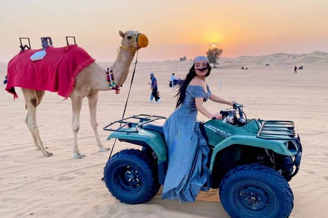 Dubai Premium Evening Desert Safari ATVs, Dinner & Shows - Dune bashing in a 4x4