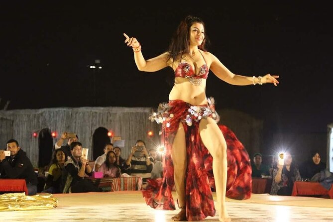 Dubai Premium Evening Desert Safari ATVs, Dinner & Shows - Tanoura, fire, and Khaliji dance shows