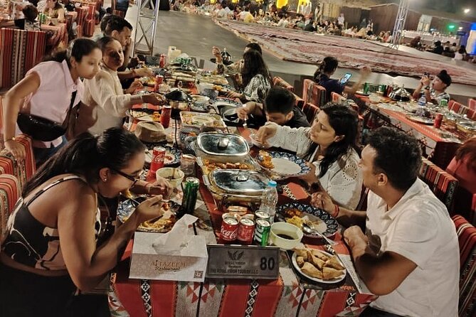 Dubai Premium Red Dunes Safari Camel Ride and BBQ Dinner - BBQ buffet, salads, and unlimited soft drinks