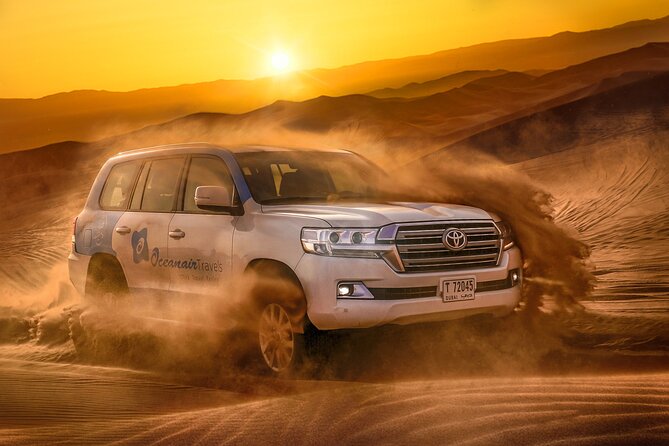 Dubai Premium Red Dunes Safari, Camels & 5<em> BBQ at Al Khayma camp – Key Things To Know Before You Book’ /></p>
<ul>
<li><strong>Red dunes make the action more scenic:</strong> Lahbab’s tall orange dunes provide the main visual payoff and better sandboarding conditions.</li>
<li><strong>Your driver shapes the day:</strong> English-speaking safari captains handle the transfer, dune driving, timing, and much of the personal service.</li>
<li><strong>The camp portion is long:</strong> Plan on roughly two and a half hours at Al Khayma Camp for food, traditions, entertainment, and stargazing.</li>
<li><strong>ATV rides cost extra:</strong> Quad biking is optional, available only with selected options or on request, and carries separate safety and insurance concerns.</li>
<li><strong>Evening timing matters:</strong> Fire shows and stargazing come with evening departures, while the 11:30 AM option has lunch and skips those nighttime activities.</li>
<li><strong>This is a shared tour:</strong> The maximum group size is six people, but the experience is not presented as a private safari.</li>
</ul>
<h2 id="why-lahbabs-red-dunes-make-a-difference">Why Lahbab’s Red Dunes Make a Difference</h2>
<p><img width="669" height="446" decoding="async" src=