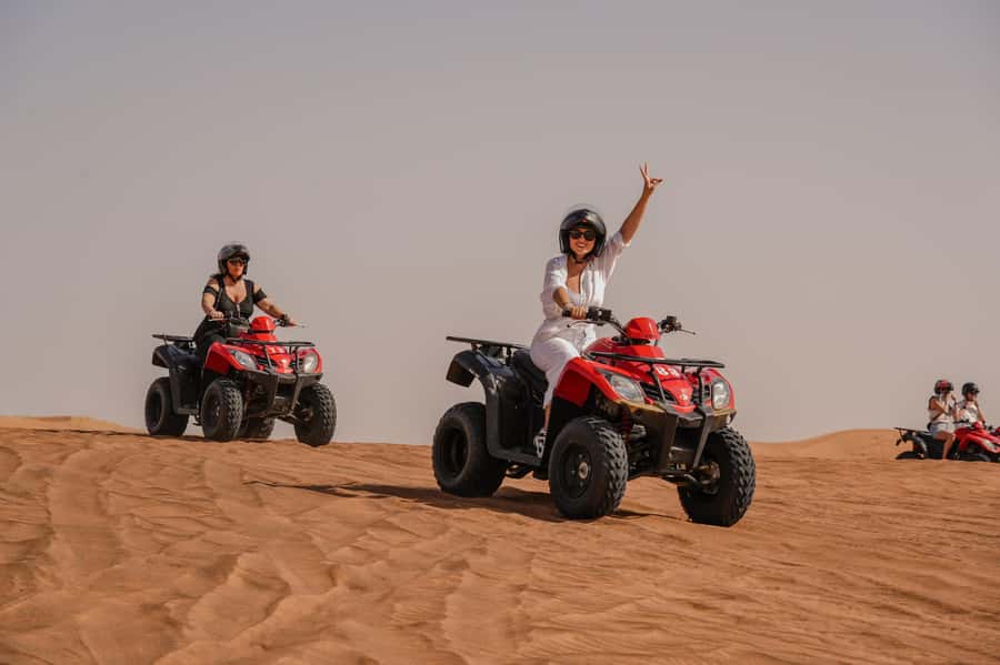 Dubai: Premium Safari, Camel Ride & Al Khayma Camp 3-Buffets - Forty-five minutes of dune bashing and sandboarding