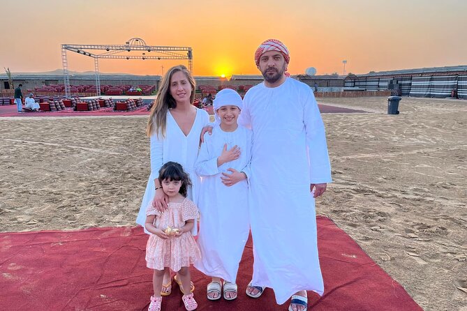 Dubai Private 4x4 Car Desert Safari with Dinner, Camel, and Show - Dune bashing in a private 4x4