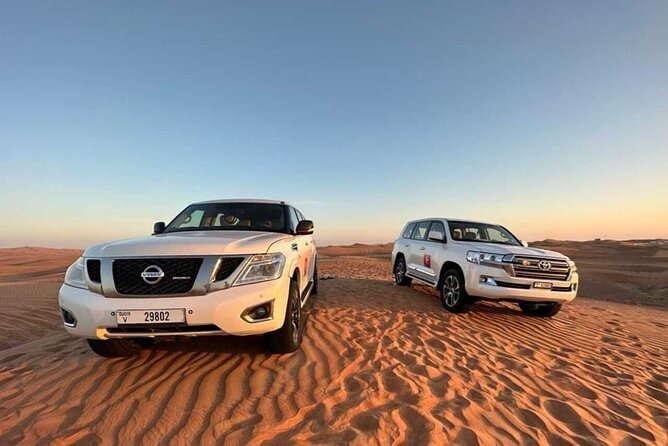 Dubai Private 4x4 Car Desert Safari with Dinner, Camel, and Show - Camel riding, henna, and Arabic coffee at camp