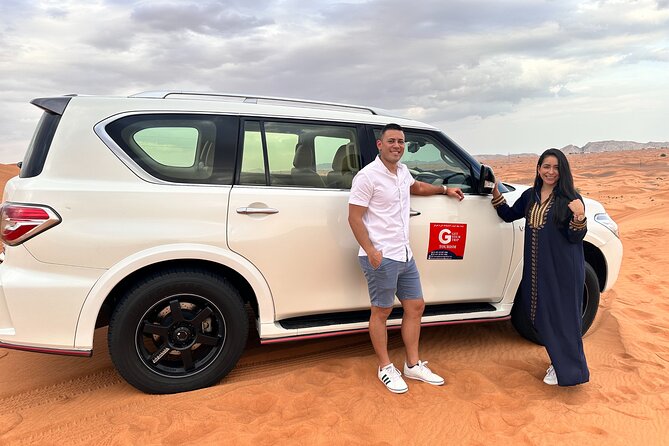 Dubai Private 4x4 Car Desert Safari with Dinner, Camel, and Show - Belly dancing, Tanoura, and the fire show
