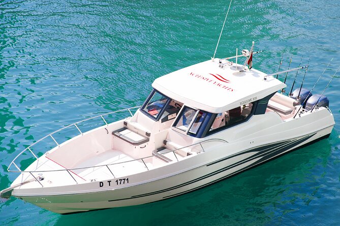 Dubai Private Boat Charter with Optional World Islands Upgrade - JBR Beach and Dubai’s hotel-lined coast