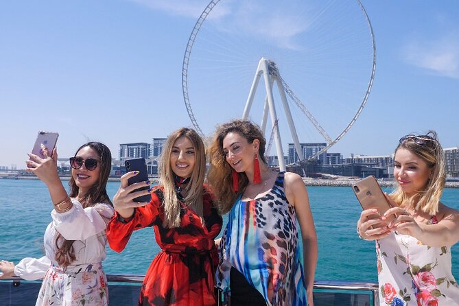 Dubai Private Boat Charter with Optional World Islands Upgrade - Bluewaters Island and Ain Dubai